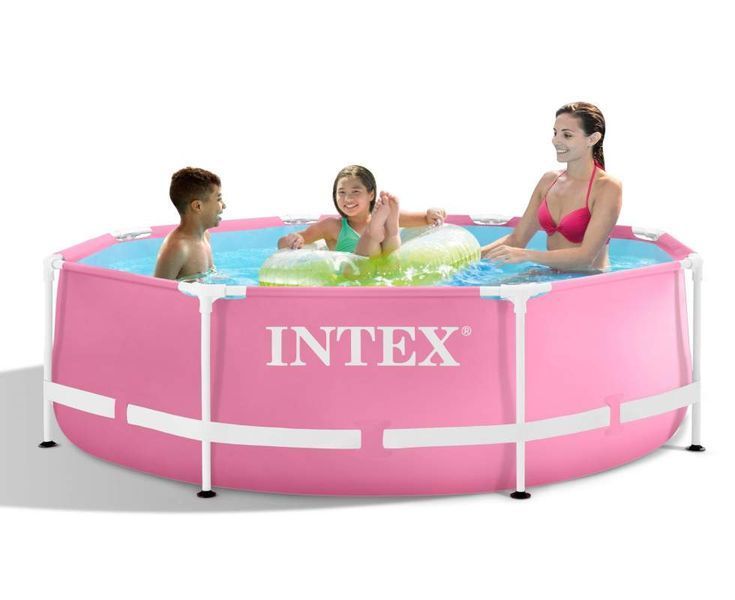 Басейн каркасний Intex 28290 рожевий 244х76см 28290 фото