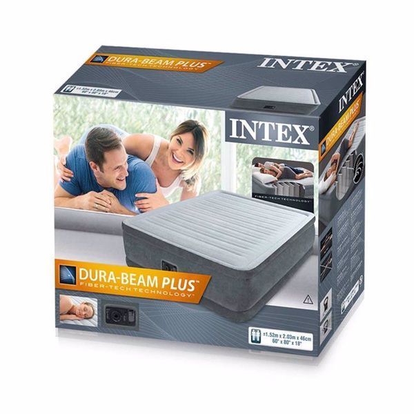 Велюр ліжко надувне Intex 64414 203-152-46 см 64414 фото