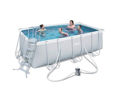Басейн каркасний Bestway 56456 з фільтруючим насосом 412х201х122см 56456 фото