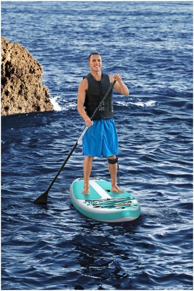 SUP-борд Bestway 65347 дошка, весло, ручний насос 320х79х12см 65347 фото