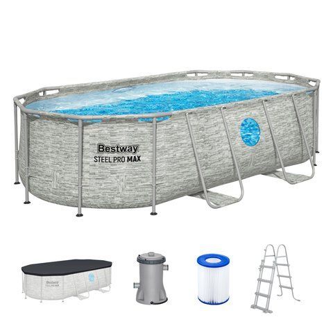 Басейн каркасний Bestway 56714 427-250-100 см 7250 л 56714 фото