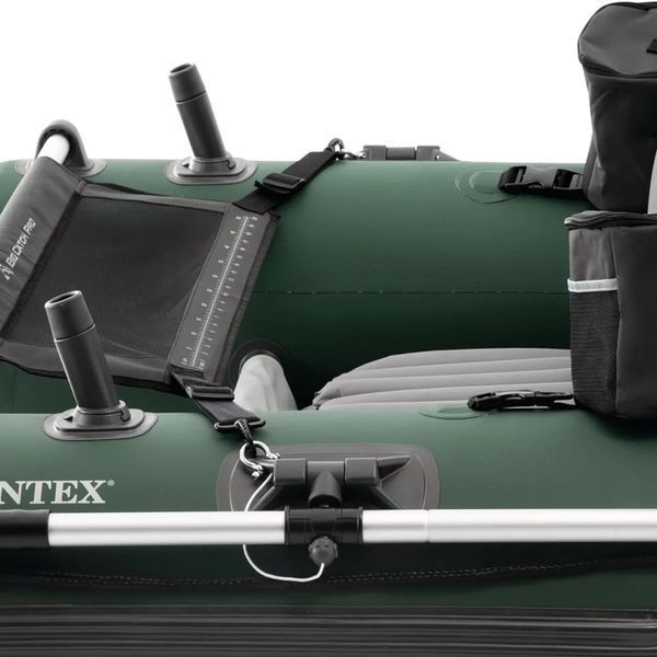 Надувний човен Intex 68381 з 2-ма знімними тримачами для вудок, 165-120-38 см 68381 фото