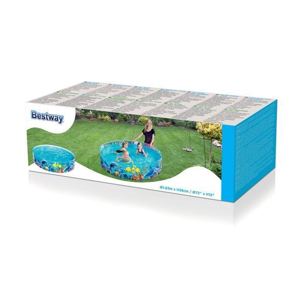Басейн каркасний Bestway 55030B Рибки 183х38см 55030 фото