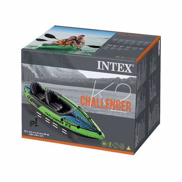 Надувна байдарка двомісна Intex 68306 CHALLENGER K2 351-76-38 см 68306 фото