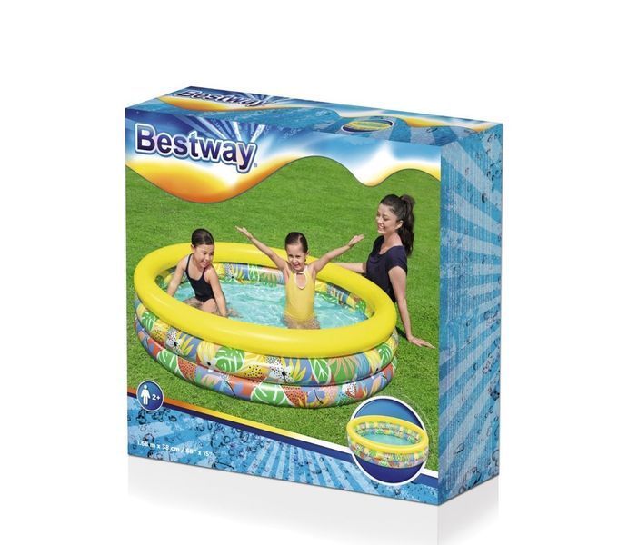 Басейн дитячий Bestway 51203 Jumbo Hippo 168-38 см 508 л 51203 фото